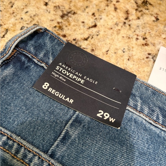 American Eagle Outfitters High-Rise Stretch Double Stitched Stovepipe - Picture 6 of 7